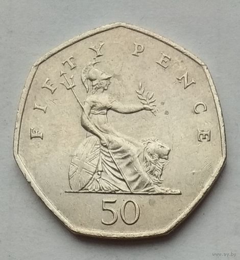 Великобритания 50 пенсов 2004 г.