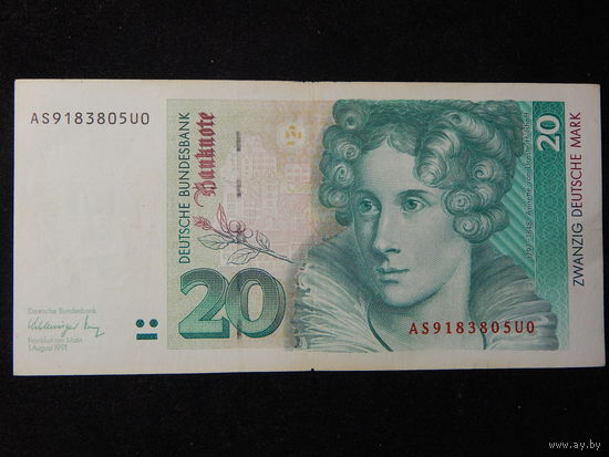 ФРГ 20 марок 1991г.