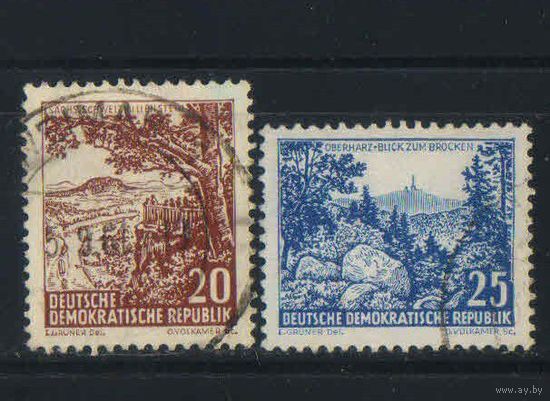 Германия ГДР 1961 Ландшафты (норм. почт. гаш.) #815-6