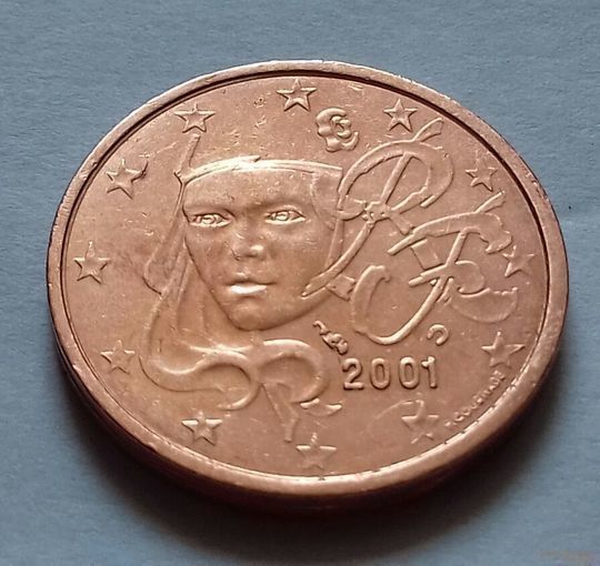 1 евроцент, Франция 2001 г.