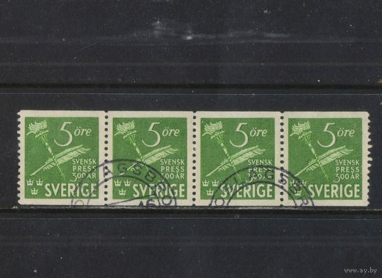 Швеция 1945 300 летие шведской периодической прессы Сцепка #312А