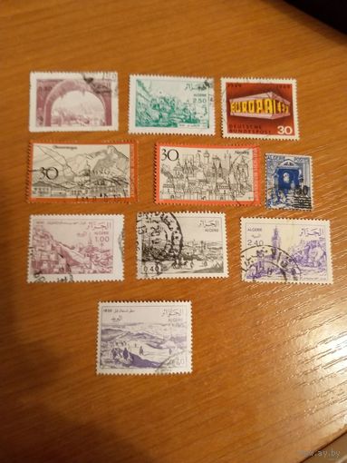 10 марок разных стран архитектура (4-12)