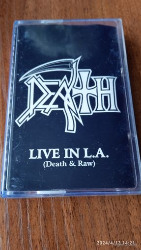 Лицензионная кассета Death ,, Live in L.A. Death & Raw,,2001