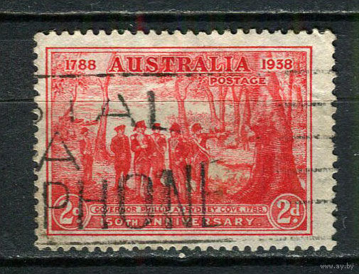 Австралия - 1937 - Новый Южный Уэльс 2P - [Mi.153] - 1 марка. Гашеная.  (Лот 18EX)-T25P1