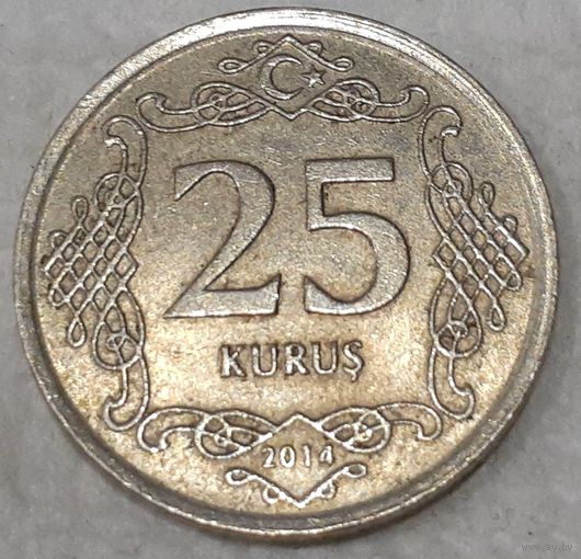 Турция 25 курушей, 2014 (8-3-1)