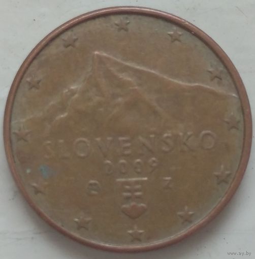 1 евроцент 2009 Словакия. Возможен обмен