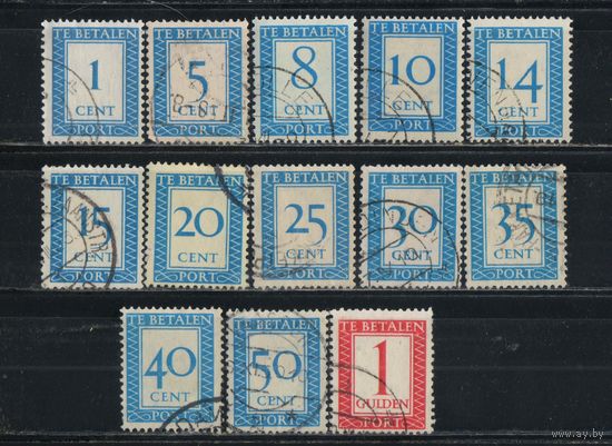 Нидерланды Доплатные 1947 Номиналы #Х 80,83,86-87,90-98,101