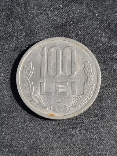 Румыния 100 лей 1993  (хорошая)