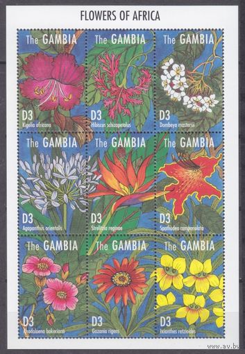 1995 Гамбия 2173-2181KL Цветы 8,50 евро