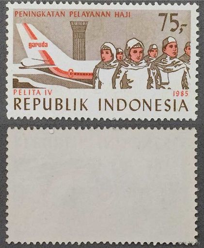 Марки Индонезии 1985г. Авиалайнеры