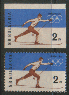 БЛ. М. 1153 (А+Б). 1960. Лыжный спорт. ОИ в США. Чист.