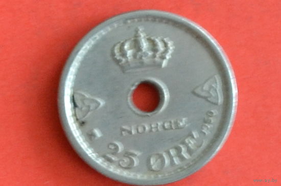 Норвегия 25 эре 1950