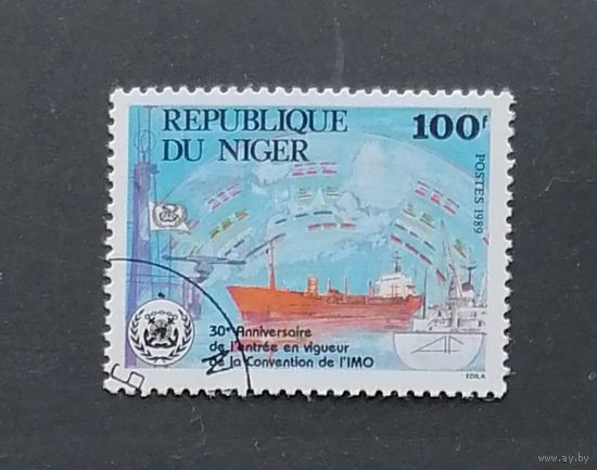 Нигер 1989 / Флот. Торговый корабль.