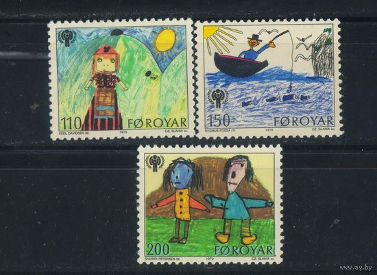 Дания Фарерские (Овечьи) острова 1979 Международный год ребенка #45-7**