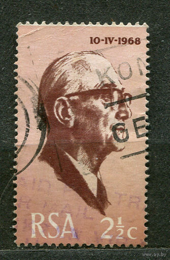 Президент Якоб Фуше. Южная Африка. 1968