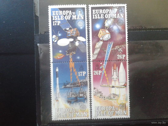 Мэн о-в 1991 Европа, космос** Полная серия Михель-6,0 евро
