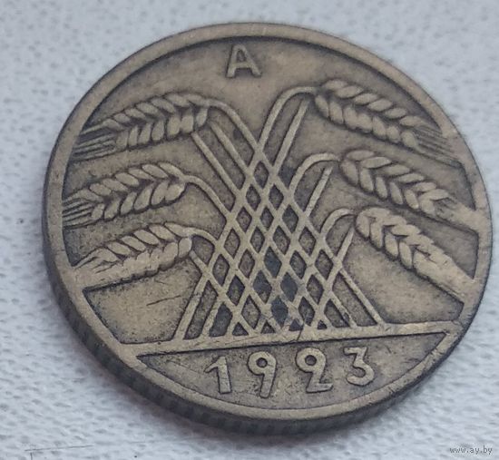 Германия 10 рентенпфеннигов, 1923 "A"  Берлин  8-9-59