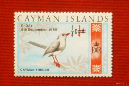 Каймановы острова. Фауна. ( 1 марка ) 1969 года. 10-12.