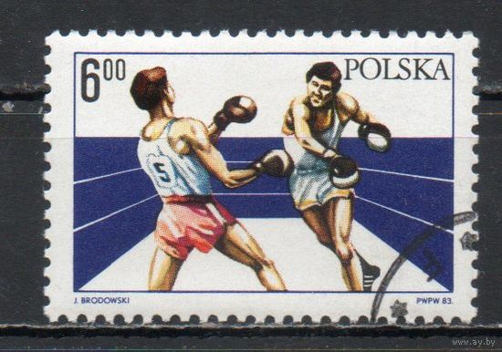 60-летие Польского союза боксеров Польша  1983 год серия из 1 марки