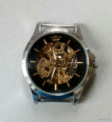 Часы мужские наручные механические "WINNER",/скелетон/, с автоподзаводом, Китай.