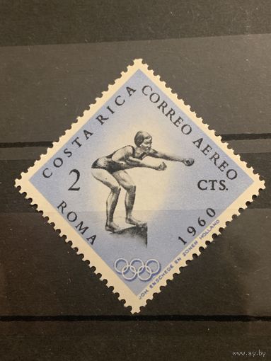 Коста Рика 1960. Олимпиада Рим-60. Плавание
