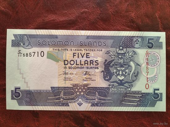 5 долларов Соломоновы острова 2011 г.