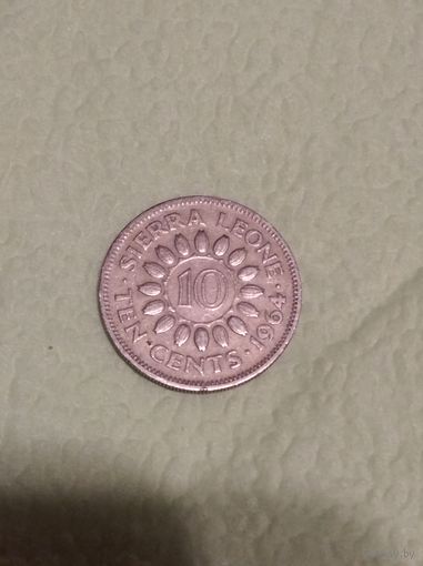 Сьерра Леоне 10 центов 1964
