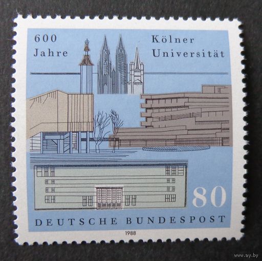 Германия, ФРГ 1988г. Mi.1370 MNH** полная серия