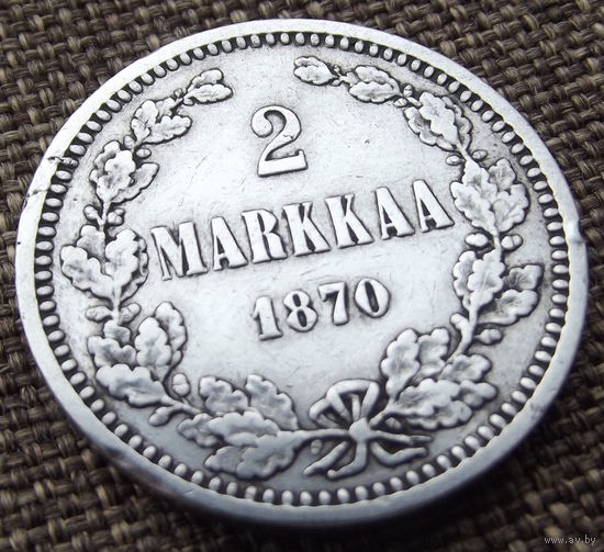 Финляндия в составе РИ. 2 марки 1870