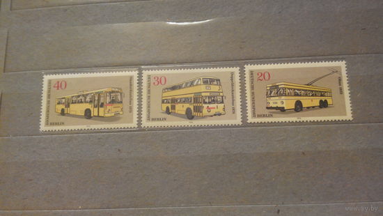 Транспорт, автомобили, машины, автобусы, троллейбусы, марки, Германия, 1973