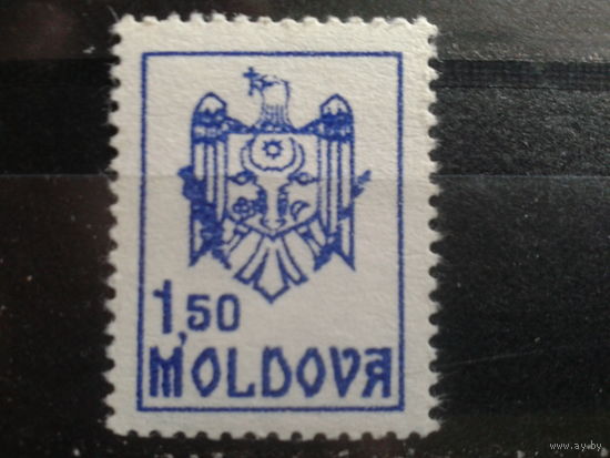 Молдова 1992 стандарт, герб концевая марка