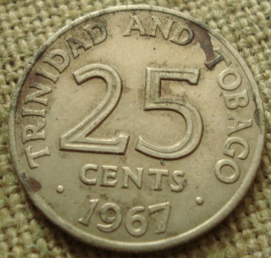 25 центов 1967 Тринидад и Тобаго
