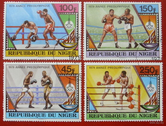 Нигер. Бокс. ( 4 марки ) 1979 года. 10-4.