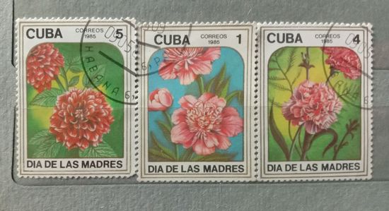 Марки Куба 1985Цветы