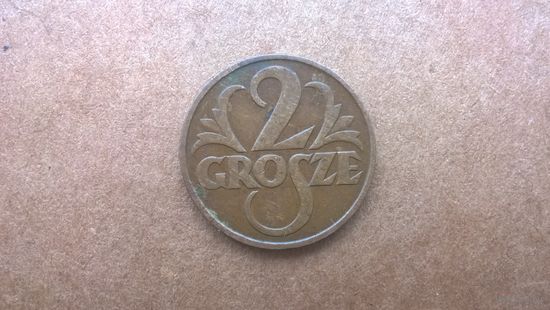 Польша 2 гроша, 1932г. (D-62)