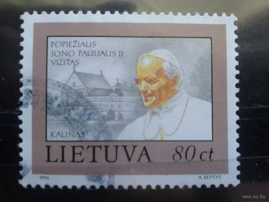 Литва 1993 Визит Папы Иоанна-Павла 2