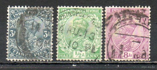 Стандартный выпуск Индия 1911/1912 год 3 марки