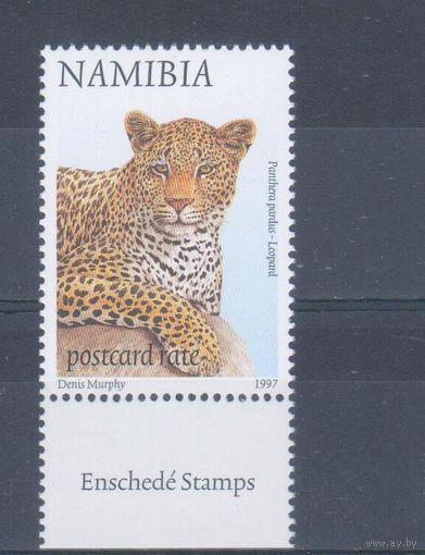 [1167] Намибия 1997. Фауна.Дикие кошки.Леопард. MNH