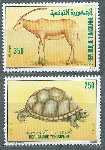1989 Тунис 1194-1195 Черепахи 2,80 евро
