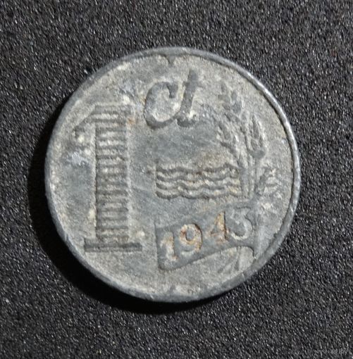 Нидерланды 1 цент 1943 г.