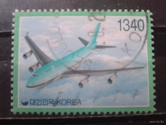 Южная Корея 1997 Авиапочта, Боинг 747-400 (высокий номинал)