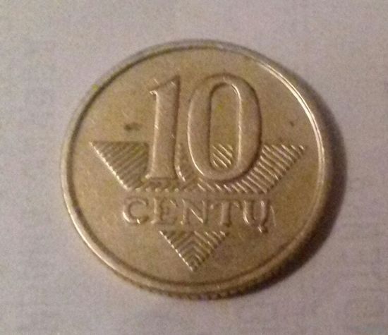 10 центов, Литва 1998 г.