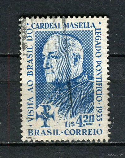 Бразилия - 1955 - Кардинал Алоизи Мазелла - [Mi. 883] - полная серия - 1 марка. Гашеная.  (Лот 50BU)