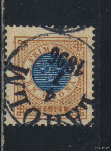 Швеция 1886 Герб Стандарт Крона Надп #37