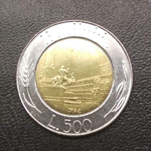 500 лир Италия 1992