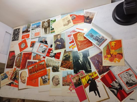 Коллекция открыток по теме Ленин. Одним лотом.