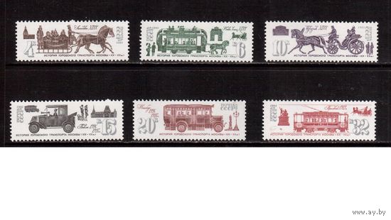 СССР-1981, (Заг.5182-5187) *  , Городской транспорт