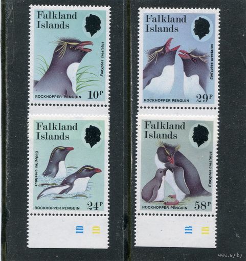 Фолклендские острова. Фауна. Хохлатый пингвин