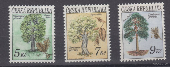 Чехия 1993 Деревья - Охрана Природы Флора серия **