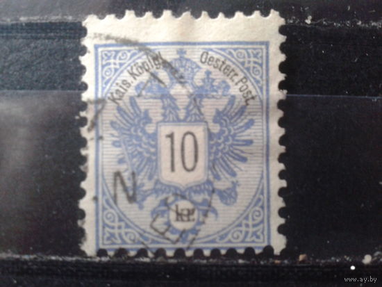 Австро-Венгрия 1883 Герб 10 крейцеров L10 1/2 Михель-6,0 евро гаш